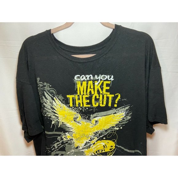 US Army Can You Make The Cut Shirt Adult XL Black Spell Out Pullover Mens. - Picture 2 of 8